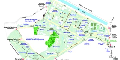 Карта університету Сан-Паулу - УСП