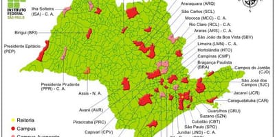 Карта інституту Федерального Сан-Паулу - ісп