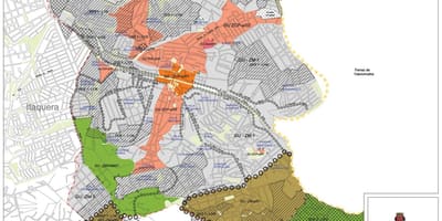 Карта Guaianases Сан - Паулу - захоплення землі