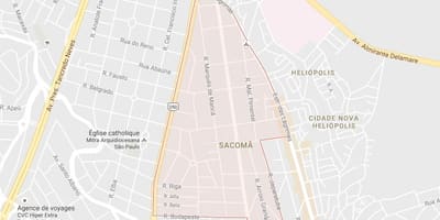 Карта Сан-Паулу Sacomã