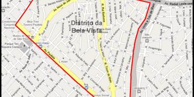 Карта Бела-Віста-Сан-Паулу